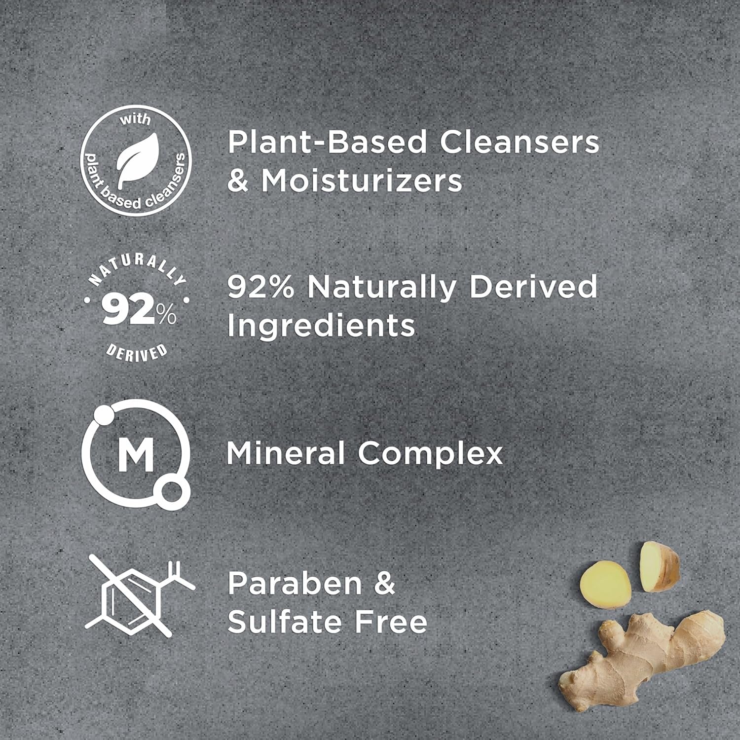 2-In-1 Shampoo + Conditioner Ginger & Coconut Oil for Hydrated Hair, +Mineral Complex, 17.5 Oz