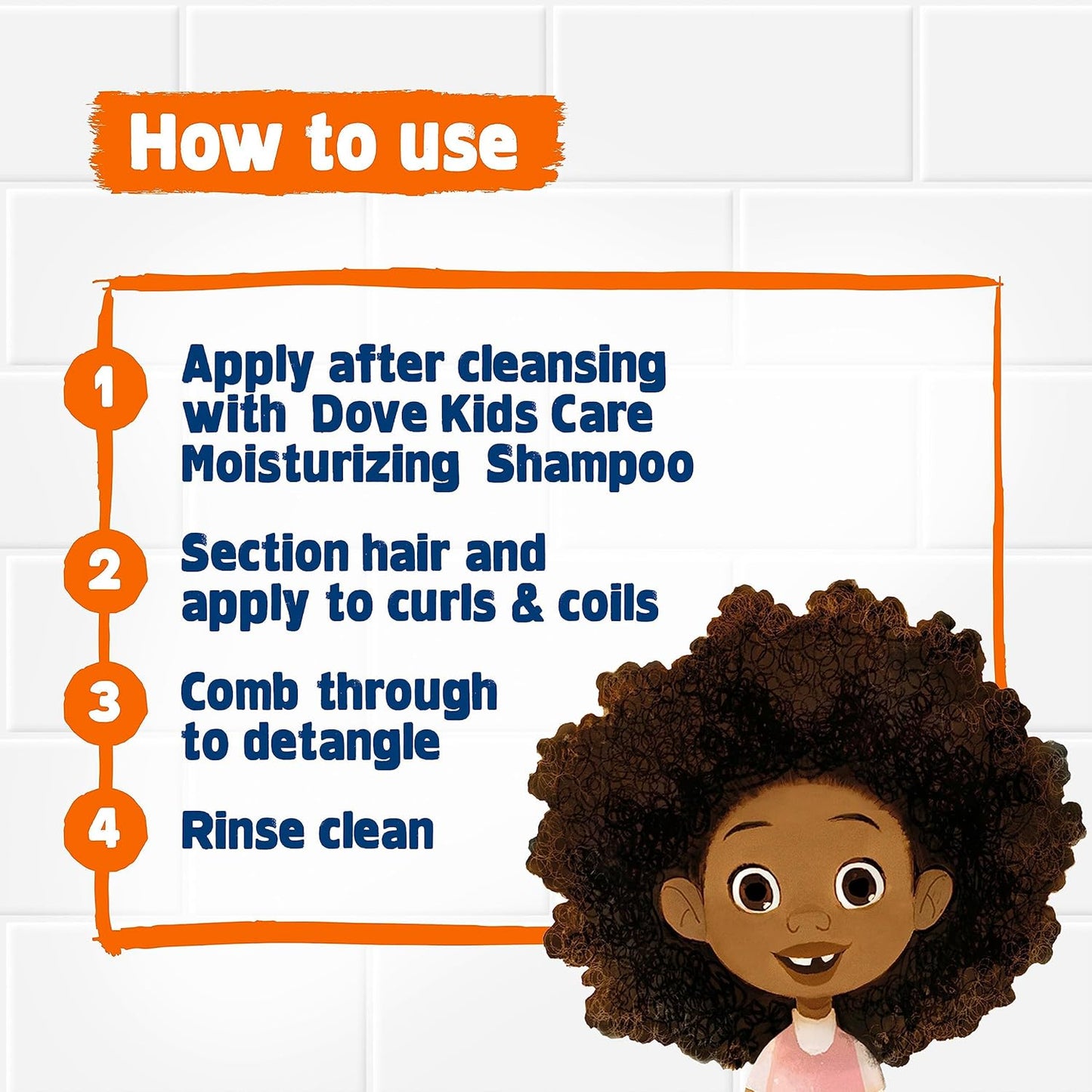 Shampoo and Conditioner Set - Love Collection, Curly , Kids, Wavy Hair Products 17.5 Oz (2 Piece Set)