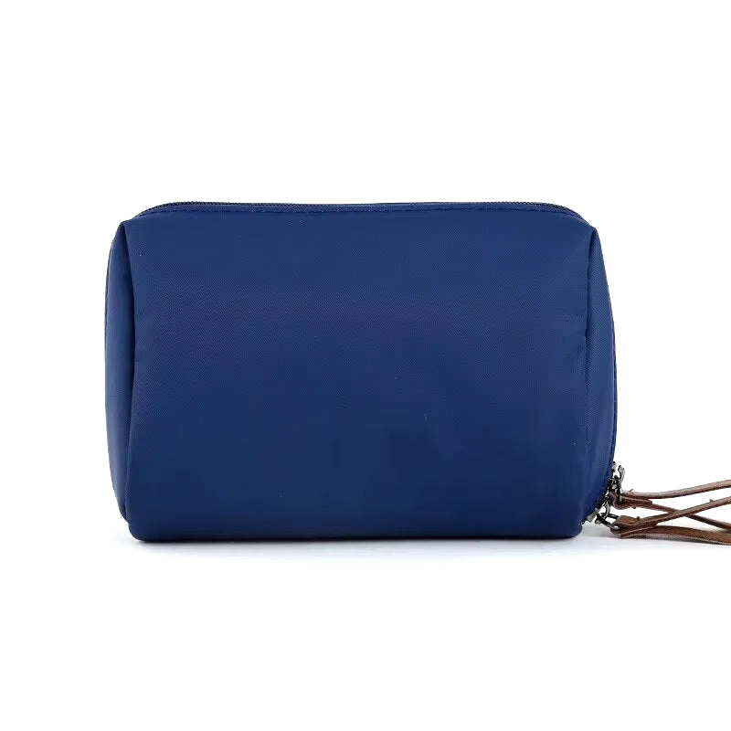 2024 Women's Solid Color Cosmetic Bag - Korean Style Waterproof Makeup Organizer Pouch
